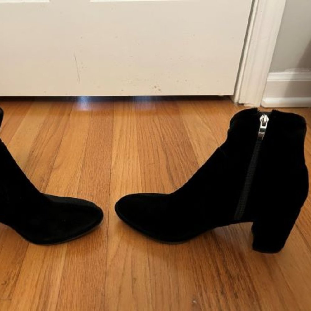 Black Velvet Marc Fisher Booties